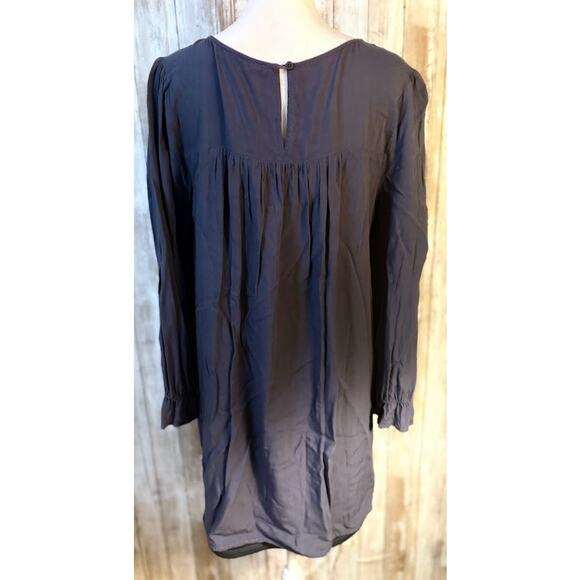 JODIFL Blue Embroidered Boho Mini Dress - Size Medium - Picture 5 of 8